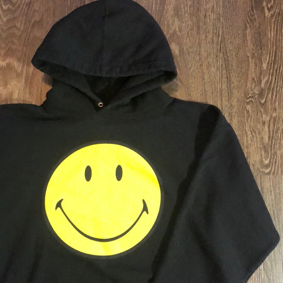 Vintage Smiley Originals Black Hoodie - Picture 1 of 12